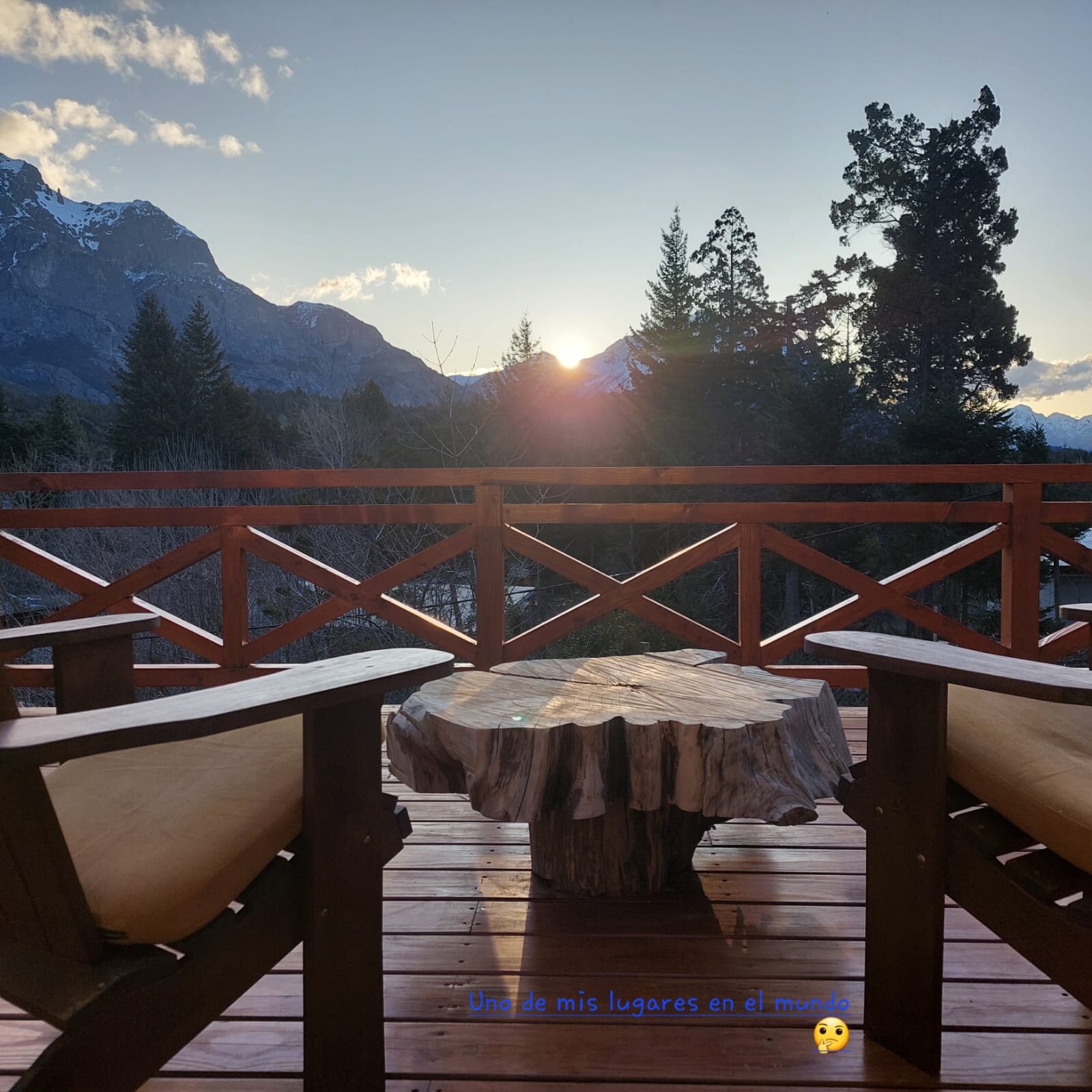 Atardecer en el deck